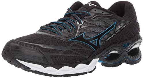 Mizuno Men's Wave Creation 20 Running Shoe, Black, 10 D US