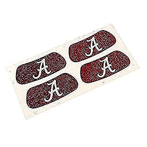 EyeBlack University of Alabama Crimson Tide Glitter Strip Under Eye Black Perfect for Tailgates, Game Days and Cheering Sport Team - 2 Pairs / 4 Strips
