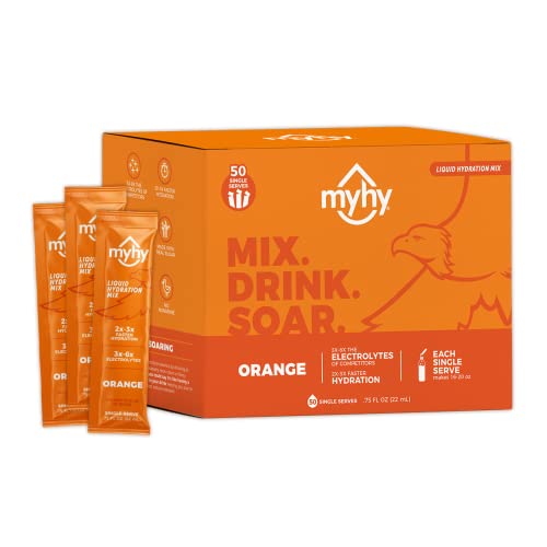 MYHY Liquid Hydration Mix (Orange, 50 Count)