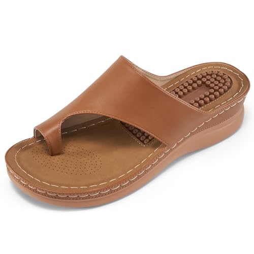 Reimferce Orthopedic Wedge Sandals for Women: Comfortable Dressy Summer Sandals Women Comfortable Casual Walking Wedges Platform
