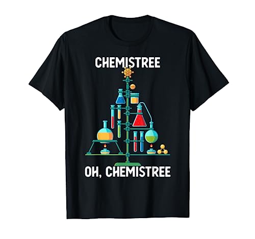 Oh Chemistree Funny Christmas Tree Chemistry Chemist Xmas T-Shirt