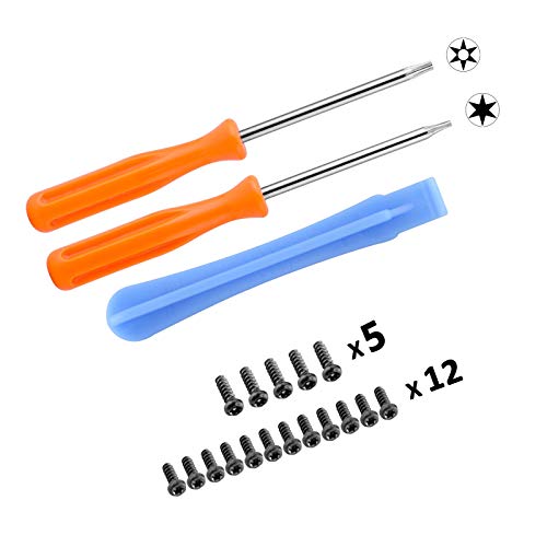 eXtremeRate Open Shell Tools Torx T8H T6 Screwdrivers Original Screws for Install Repair Mod Clean for Xbox Series X/S, Xbox Elite Series 2 Core, Xbox One S/X, Xbox One, Xbox 360 Controller