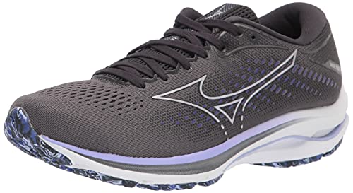 Mizuno Women's Wave Rider 25 | neutral Support Running Shoe |Eco Friendly Materials | Blackened Pearl | US 9