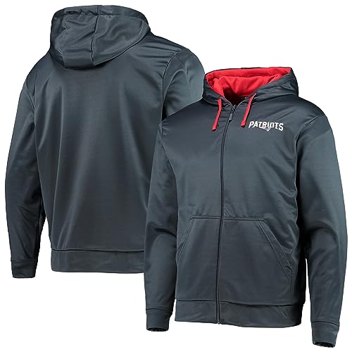 Dunbrooke Men's Navy/Red New England Patriots Apprentice Full-Zip Hoodie