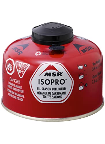 MSR IsoPro Fuel Canister for Backpacking and Camping Stoves, 4oz / 110g