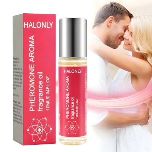 Halonly Roll-On Pheromone Perfume for Women, Long-Lasting Pheromone-Infused Essential Oil to Attract Men - 0.34 fl.oz (10mL)