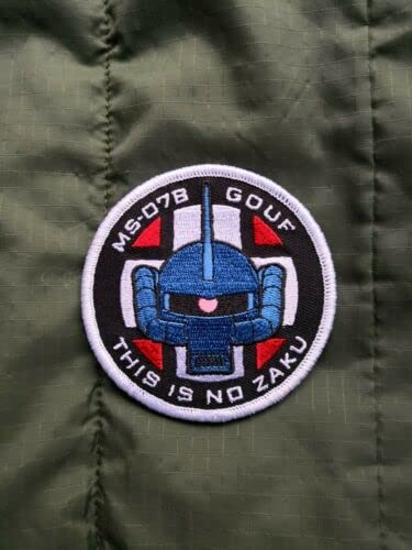 One Year Space War, Military Anime Ms-07 Gouf Morale Airsoft Patch (Great for Towels, Blankets, Purses, Backpacks, Jackets)