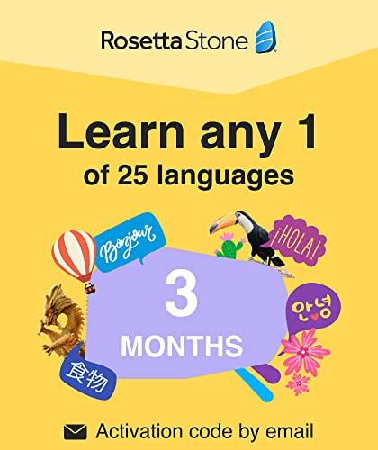 Rosetta Stone: Learn One of 24 Languages | 3-months - Learn a Language |PC/MAC/iOS/Android Online Code