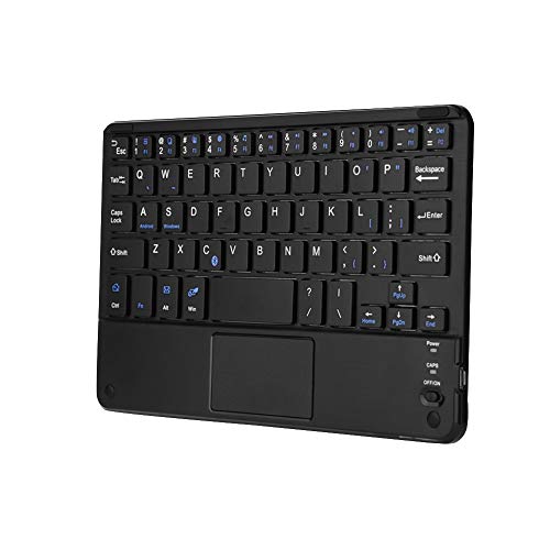VBESTLIFE Ultra Slim Wireless Bluetooth Keyboard with Touchpad Rechargeable Universal Portable Keyboard for Windows Android Tablet PC Smartphone