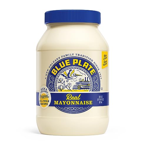Blue Plate Real Mayonnaise, Homestyle Mayo For Chicken Salad to Deviled Eggs, 30 Fl Oz (Pack of 1)
