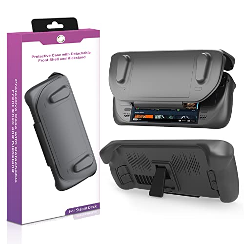 Steam Deck/OLED Case Rugged Armor Protective Case Designed for Steam Deck/OLED TPU Cover with Absorption Anti-Scratch Cover Protector Steam Deck/OLED Accessories