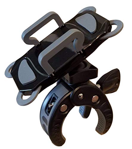 Crescendo CR-30 SlimClip Mic/ Phone Holder, Pole iPhone Clamp Mount, Microphone, Music, or Drum Stand - for iPhone, Samsung Galaxy or Note, Pixel, Any Smartphone