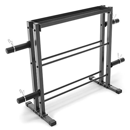 Marcy Combo Weights Storage Rack for Dumbbells, Kettlebells, and Weight Plates DBR-0117 gray 18.00 x 36.00 x 54.00 inches