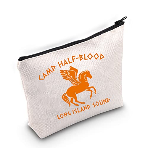 TOBGB Percy Fan Gift Long Island Sound Makeup Bag Pegasus Zeus Gift Horror Novel Lover Gift（Half blood）