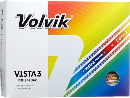 Volvik Vista 3 Prism 360 Golf Balls (One Dozen)