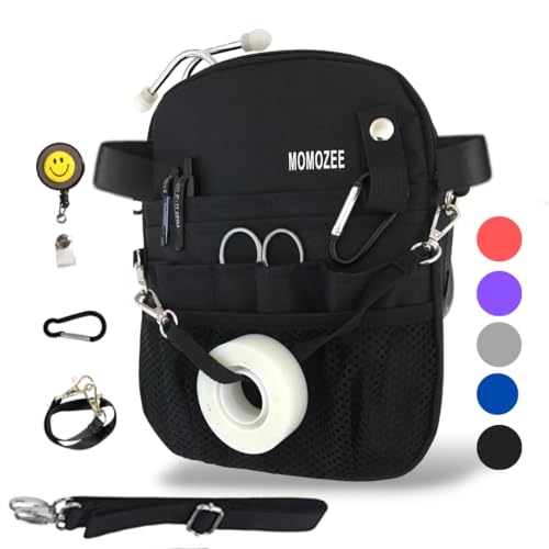 MOMOZEE Nurse Bag, Nursing Essentials for Nurses Fanny Pack, Nurse Students Essentials, Nurses Accessories for Work, Nurse Gift Waist Pouch, Medical Tool Belt (CNA,RN,PCT,PA,MD)