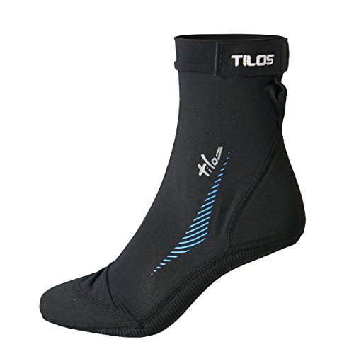 Tilos Sport Skin Socks for Adults and Kids, Protect Against Hot Sand & Sunburn for Water Sports & Beach Activities (3XS, Black)