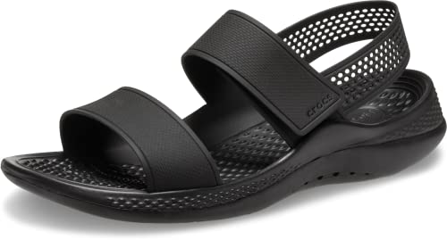 Crocs LiteRide 360 Sandals for Women, Black, 8
