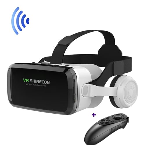 VR Headsets, Virtual Reality Headset for iPhone & Android Phones, Headset VR Set Glasses Goggles w/Remote for Kids & Adults 3D Movie & Game Playing, Compatible with iPhone 15 14 13 Pro Max Samsung