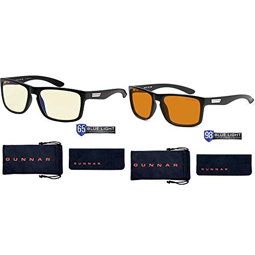 GUNNAR - Premium Gaming and Computer Glasses - Blocks 65% Blue Light - Intercept & GUNNAR - Premium Gaming and Computer Glasses - Blocks 65% Blue Light - Intercept