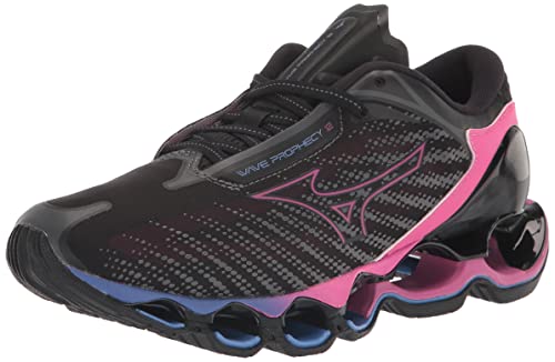 Mizuno Women's Wave Prophecy 12 Running Shoe, Black Oyster, 9