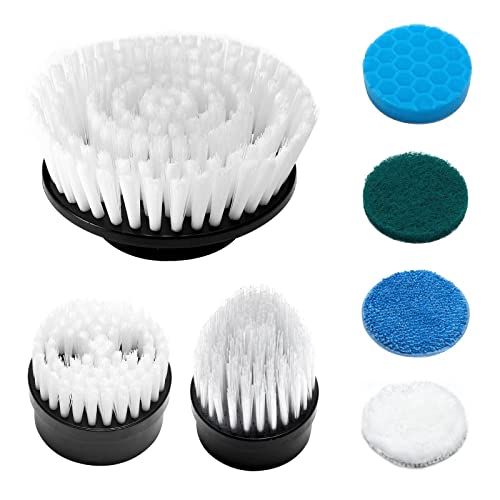 7 PCS Replacement Brush Heads for Electric Spin Scrubber，LHPY Multipurpose Cleaning Brush Heads