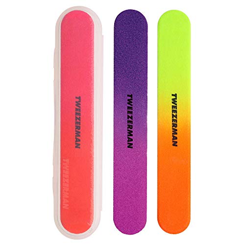 Tweezerman Neon Hot Nail Filemates Model No. 3466-R, 3 Count