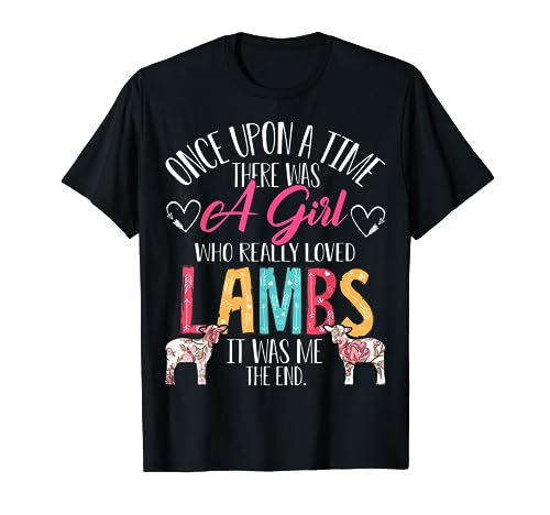 There Was A Girl Who Really Loved Lambs Sheep Lover Gifts T-Shirt