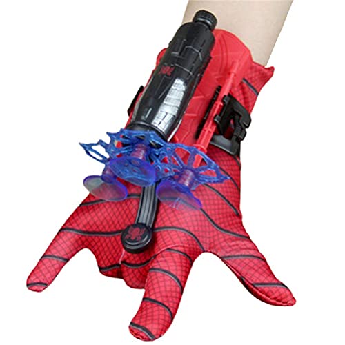 keivon Spider Gloves Man Web Shooter for Kids, Launcher Spider Kids Plastic Cosplay Glove Hero Movie Launcher Wrist Toy Set Funny Decorate Children Funny Educational Toys