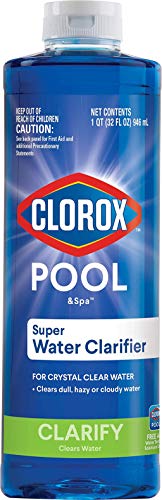 Clorox Pool&Spa Swimming Pool Super Water Clarifier, Creates Crystal Clear Pool Water, 1 Quart (Pack of 1)