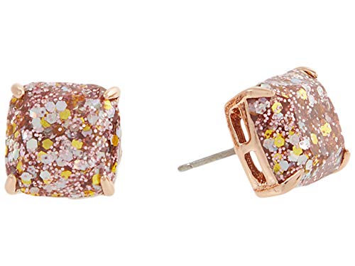 Kate Spade New York Womens Mini Small Square Studs Earrings Rose Gold