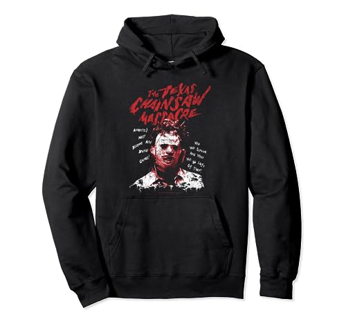 Texas Chainsaw Massacre Leatherface Word Crown Pullover Hoodie