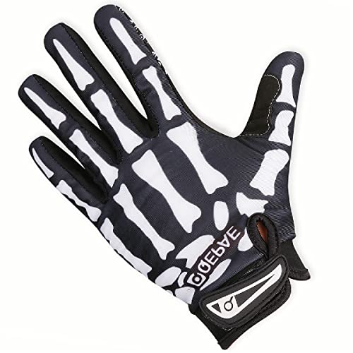JEELAD Cycling Gloves Skeleton Running Gloves Biking Workout Racing Gloves Men Women Windproof Waterproof Gloves for Running Cycling Driving