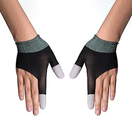 QPOIBSD Gloves, Ultra-Thin Mobile Gaming Gloves，Anti-Sweat Mobile Finger Sleeve Breathable for High-Ranking Players Mobile Game Streamer