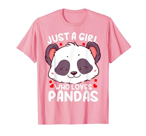 Panda Just a Girl Who Loves Pandas T-Shirt