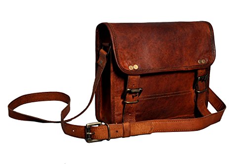 Shy Shy Let’s Touch The Sky IndianHandoArt 10' Inch Leather office Messenger Bag vintange satchel Crossbody Bags for Men and Women unisex (10' (W) x 8' (H) x 3' (D))