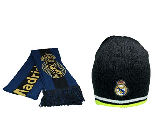 Icon Sports Real Madrid Officially Licensed Soccer Scarf & Beanie 06-5