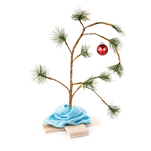 ProductWorks 24' Charlie Brown Christmas Tree with Linus's Blanket Holiday Décor, Classic Ornament