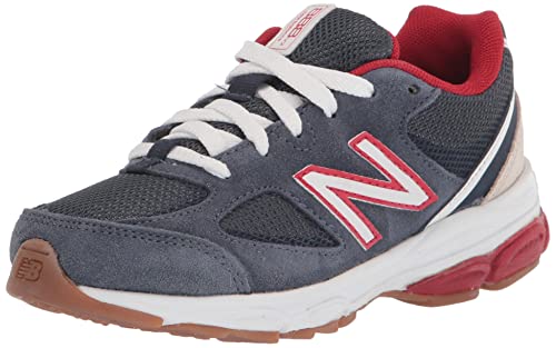New Balance Kid's 888 V2 Lace-up Sneaker, Nb Navy/Team Red/Moonbeam, 6 Big Kid