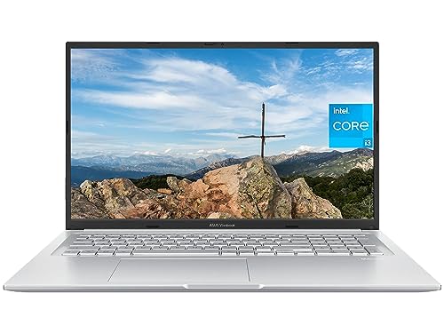 ASUS 2023 Newest Vivobook 17X Laptop, 17.3 Inch FHD Display, Intel Core i3-1220P Processor, 16GB RAM, 512GB SSD, Intel UHD Graphics, Fingerprint Reader, WiFi, Bluetooth, Windows 11 Home, Silver