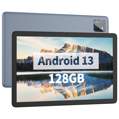 PRITOM TAB 11 Android 13 Tablet, 10 inch Tablet with Octa-Core, 5G WiFi6, 128GB, 8000mAh, HD IPS Display, Dual Camera, Bluetooth, FM, USB C