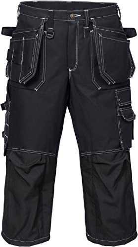 Fristads Kansas 100291 Craftsman 3/4 Trousers Black D92(34' Waist/30 Leg)