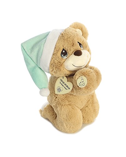 Aurora Inspirational Precious Moments Charlie Prayer Bear Stuffed Animal - Cherished Memories - Enduring Comfort - Brown 10 Inches