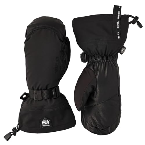 Hestra Army Leather Extreme Mitt, Black/Black, 9