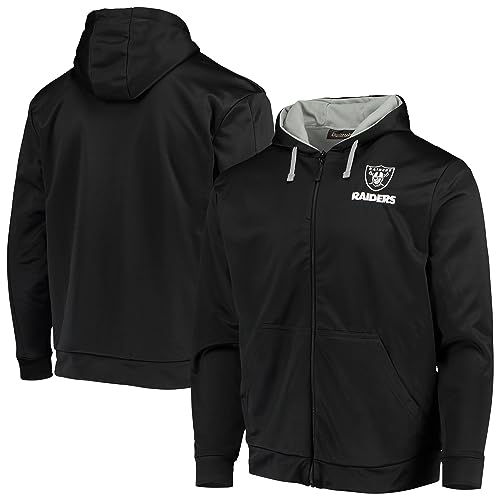 Dunbrooke Men's Black/Gray Las Vegas Raiders Apprentice Full-Zip Hoodie