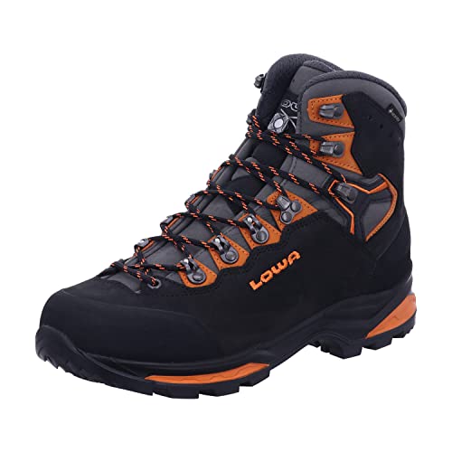 Men's Camino Evo GTX Backpacking Boots, Black/Orange, US 10 M