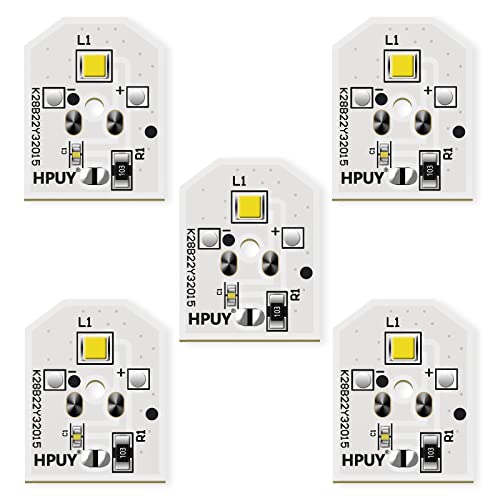 HPUY WR55X11132 WR55X25754 Refrigerator LED Light for GE Refrigerator Replace WR55X30602 WR55X26486 PS4704284 3033142 EAP12172918 AP6261806 5PCS