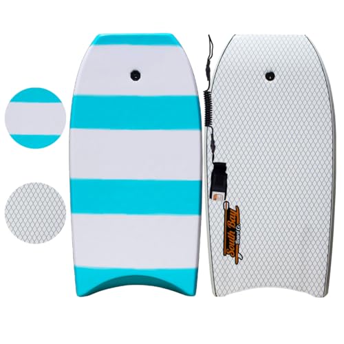 South Bay Board Co. - 42' Onda Bodyboard - Beginners Body Board for Kids - Durable, Lightweight EPS Core - Smooth Foam Top Deck & HDPE Impact Netting Plastic Bottom Deck
