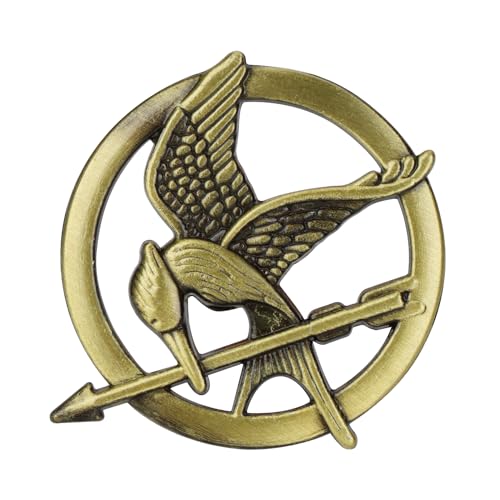 EKZ The Katniss Everdeen Cosplay Prop Replica Mockingjay Pin for Hunger Games Movie Enthusiasts - A Symbol of Rebellion and Hope