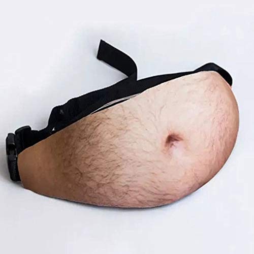 Enrilior Daddy Waist Bag, BOD Waist Bag, Universal Flesh-Colored Beer Belly Waist Bag Interesting